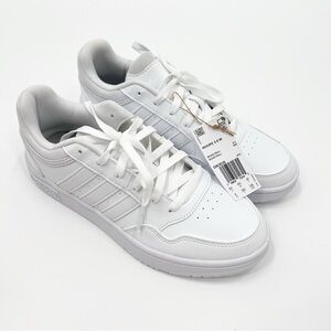 Adidas White Hoops 3.0 Low Classic Basketball Shoes